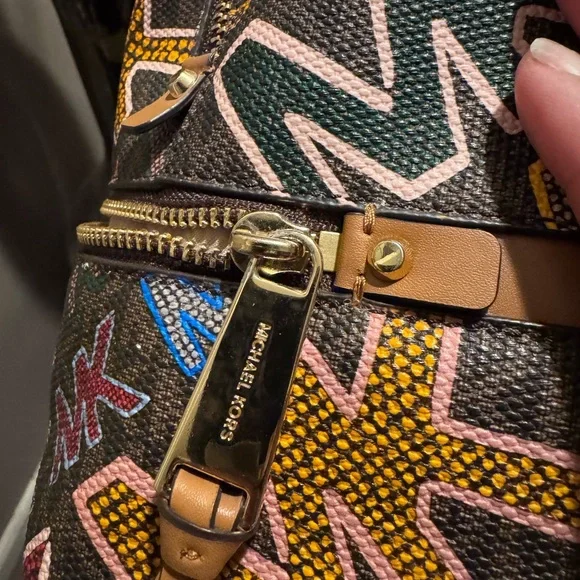 Michael Kors Multicolor Logo Backpack - Picture 5 of 8